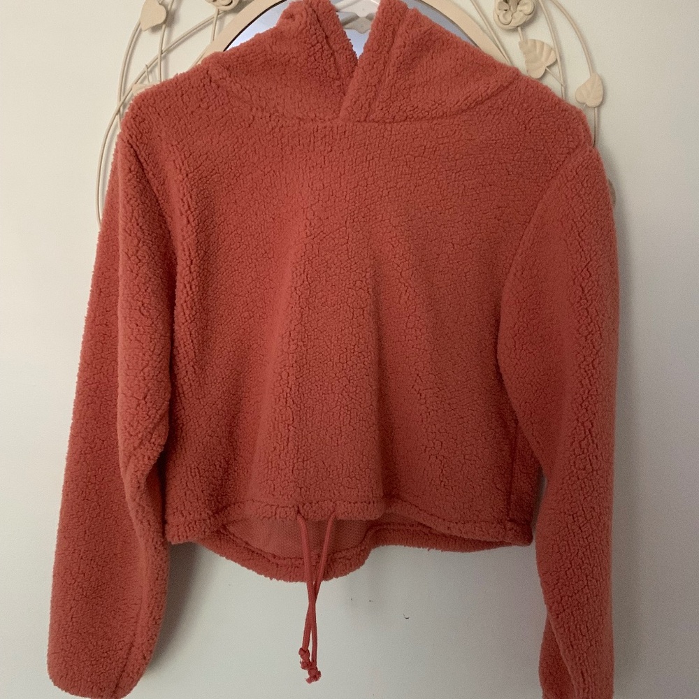 Wild Fable - Coral Cropped Hoodie